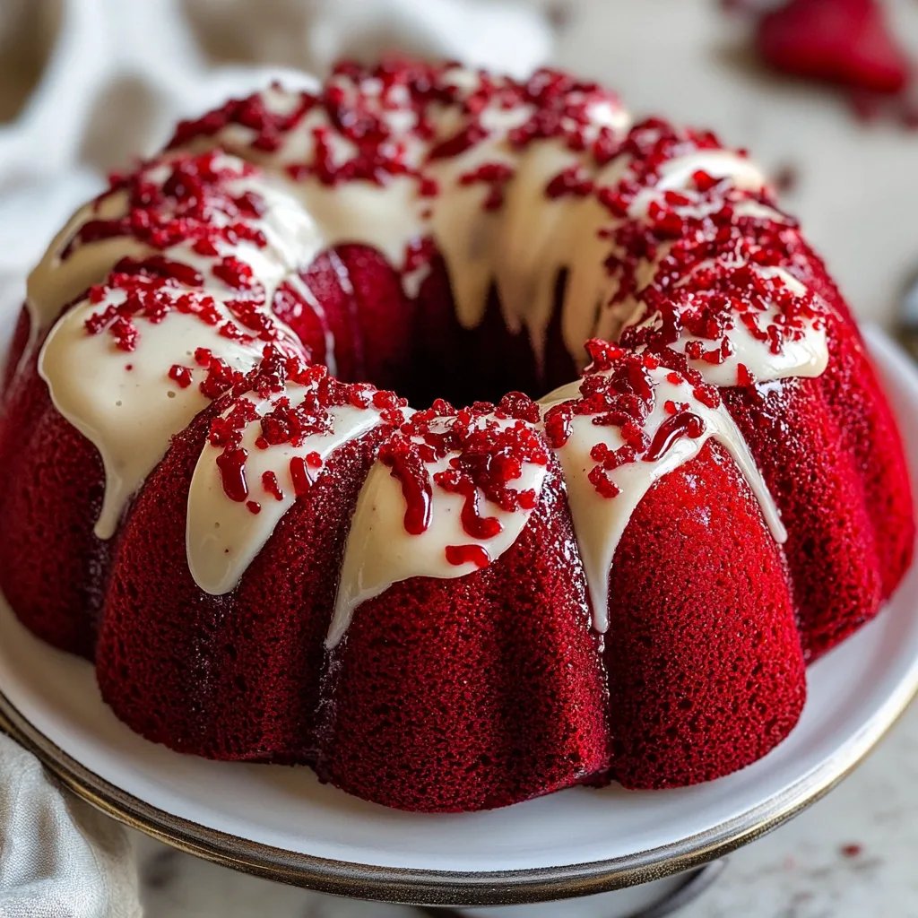 Red Velvet Cream Cheese Bundt Cake