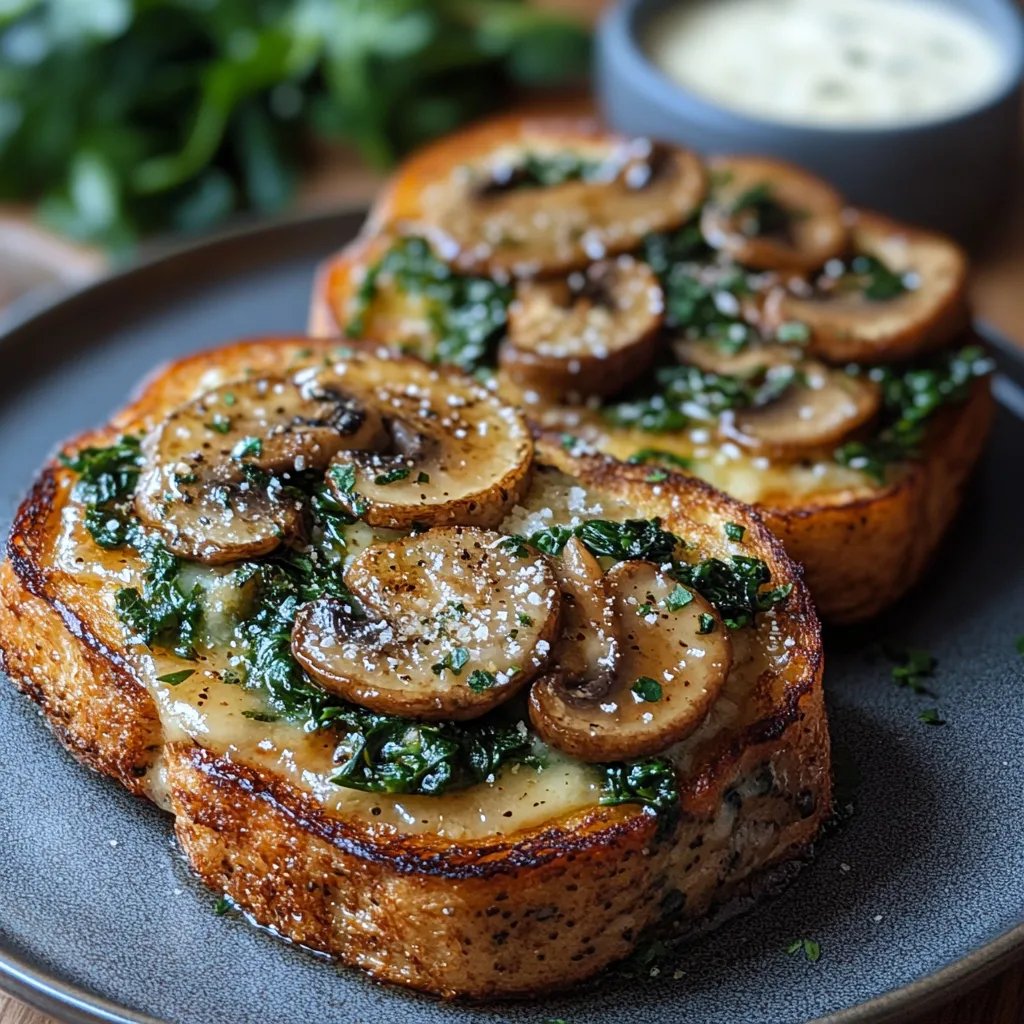 Savory French Toasts w/ Spinach & Mushrooms: The Incredible Ultimate Recipe