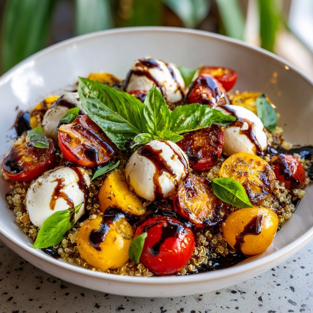 Caprese Balsamic Quinoa Salad