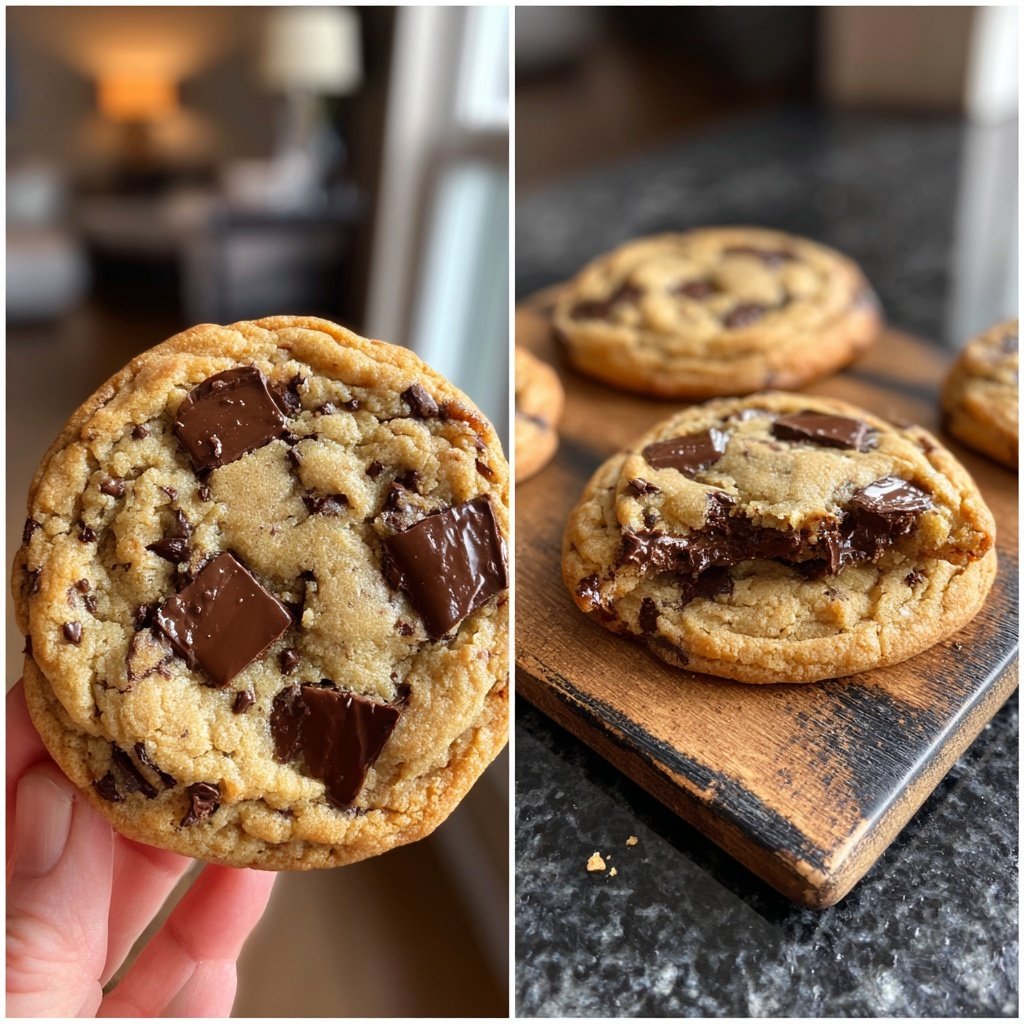 Brown Butter Dubai Chocolate Chip Cookies