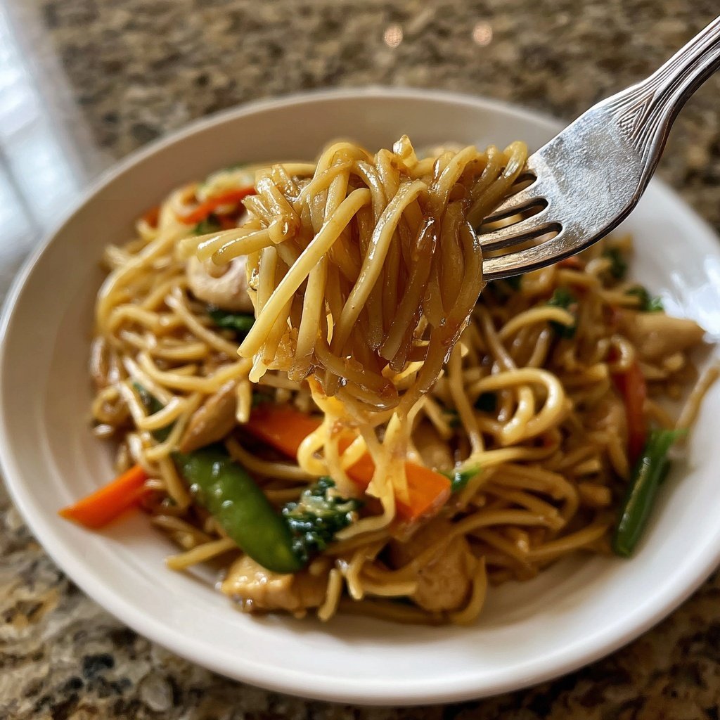 Chicken Teriyaki Stir-Fried Noodles