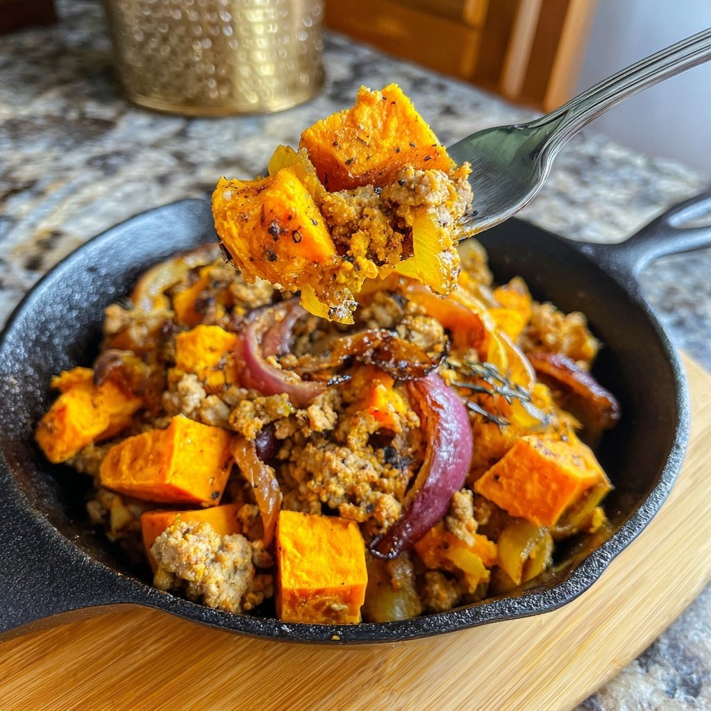 Turkey Sweet Potato Skillet