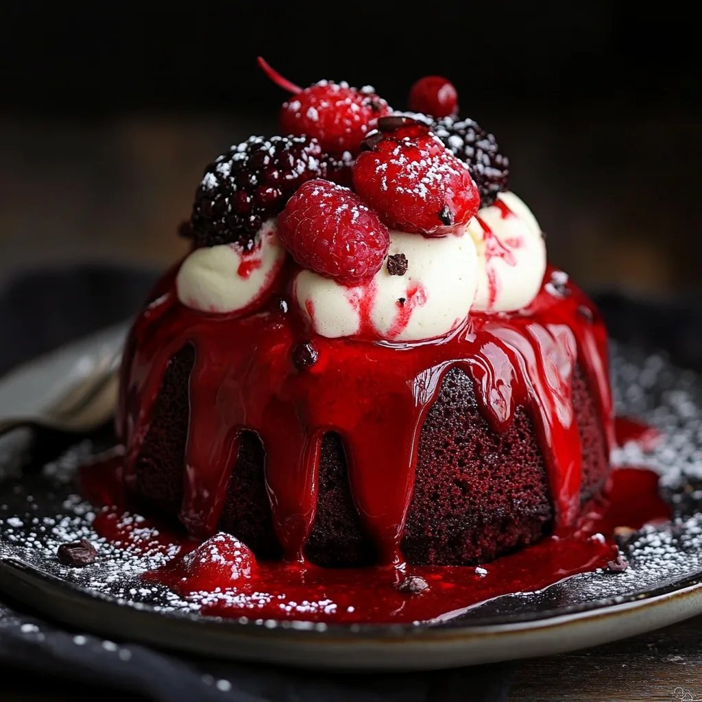 Red Velvet Lava Cake