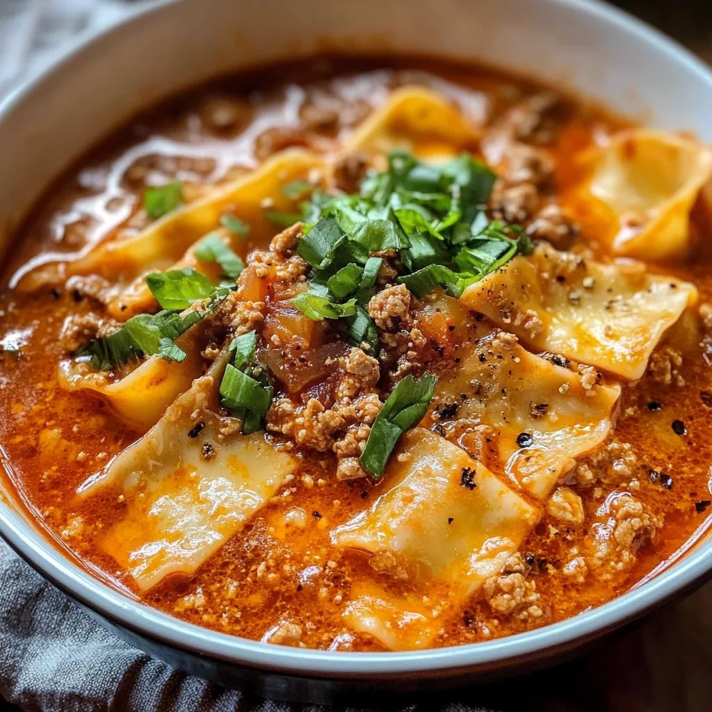 TikTok Famous Lasagna Soup