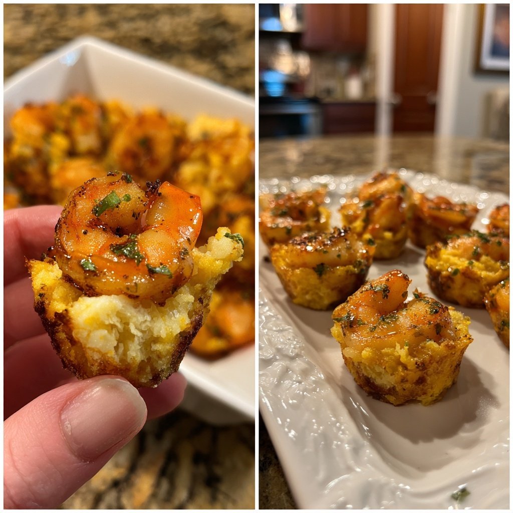 Spicy Shrimp and Grits Bites