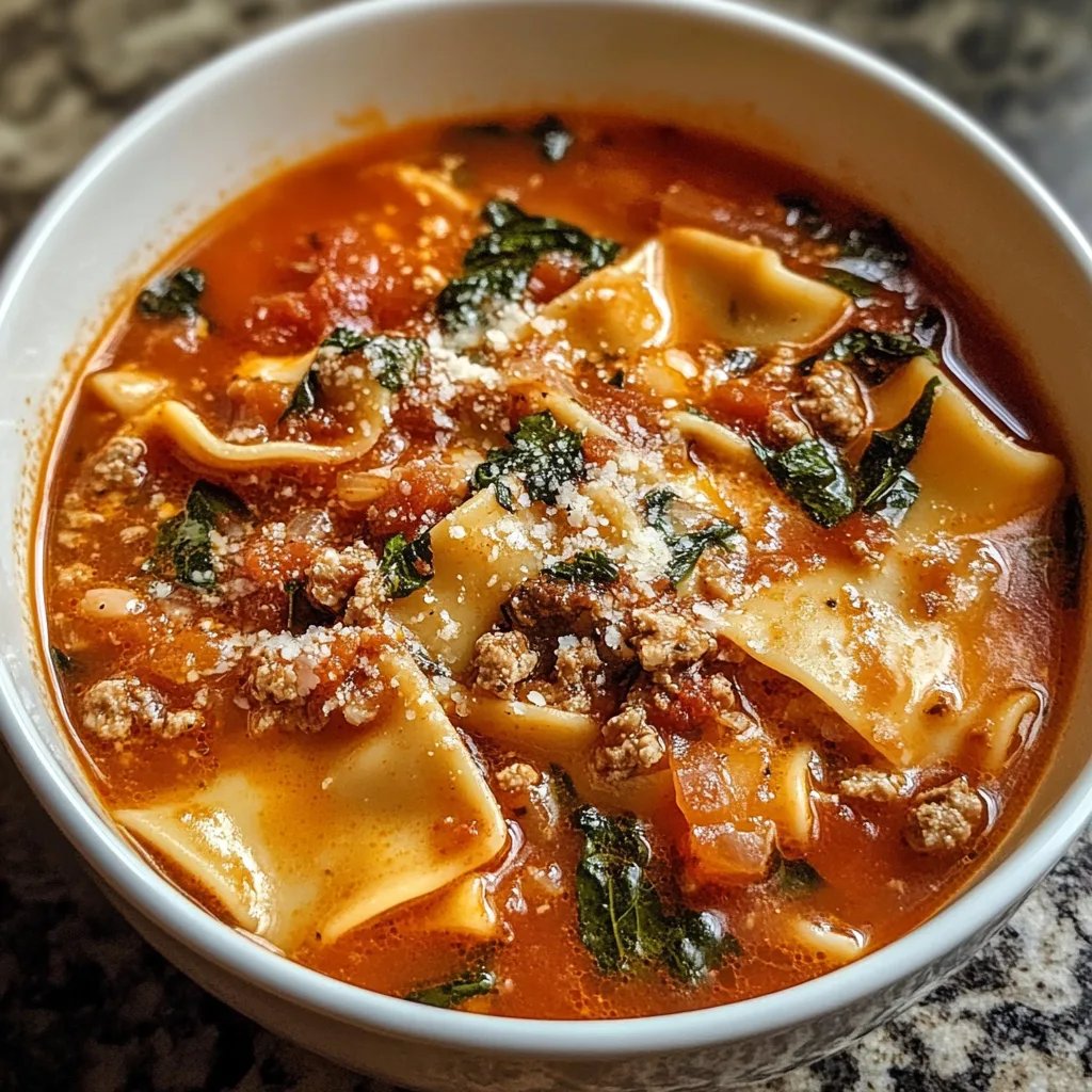 Flavorful Lasagna Soup