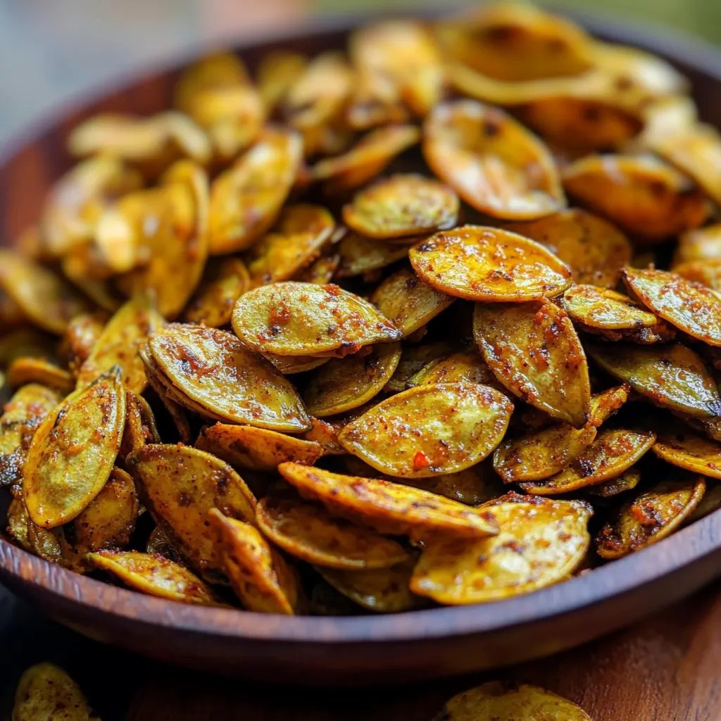 Spicy Air Fryer Pumpkin Seeds