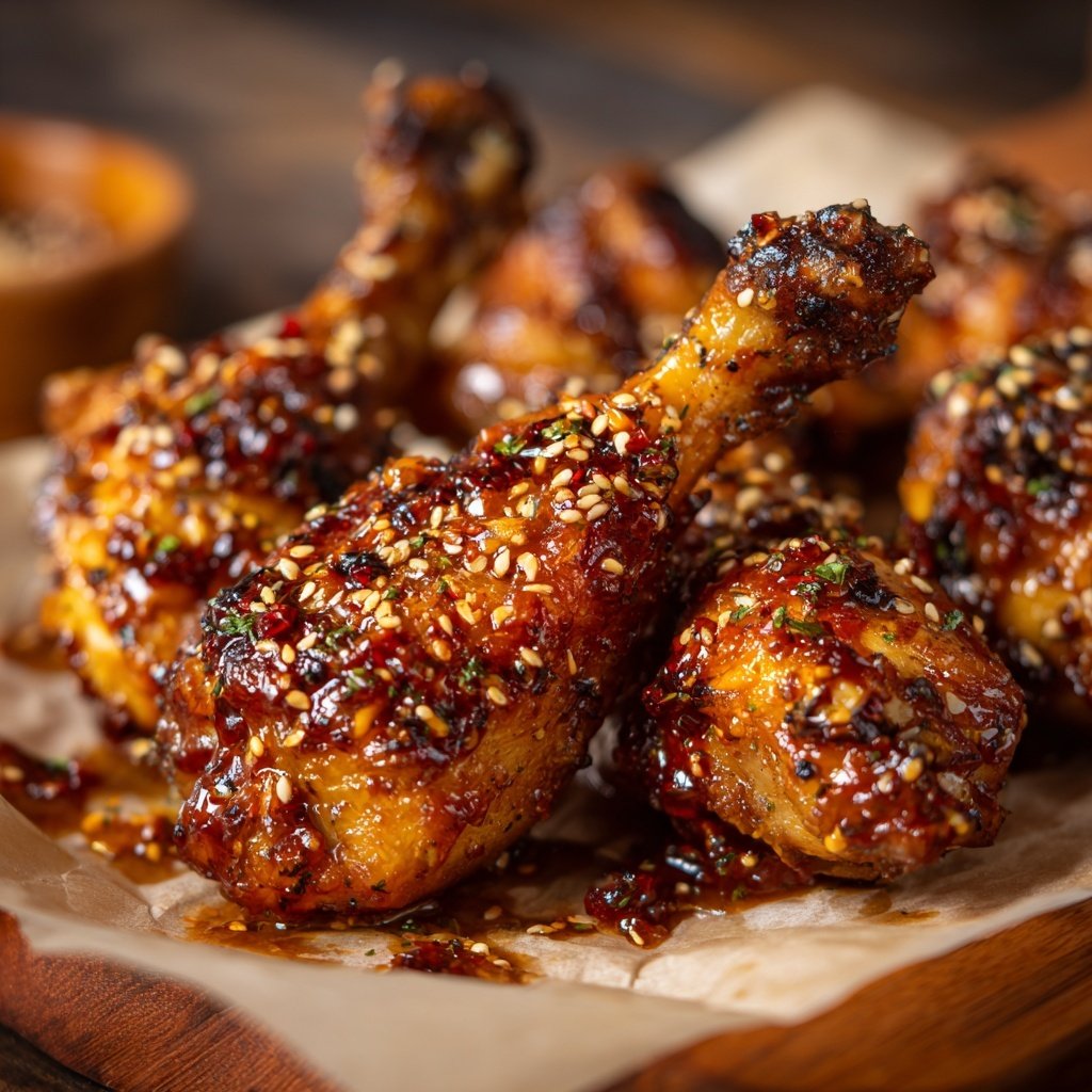 Honey Garlic Baked Drumsticks