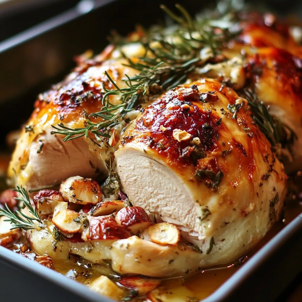 Best Christmas Stuffed Turkey Breast