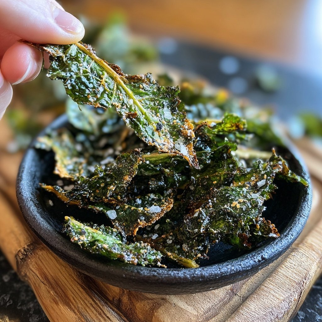 Crispy Dandelion Greens Chips