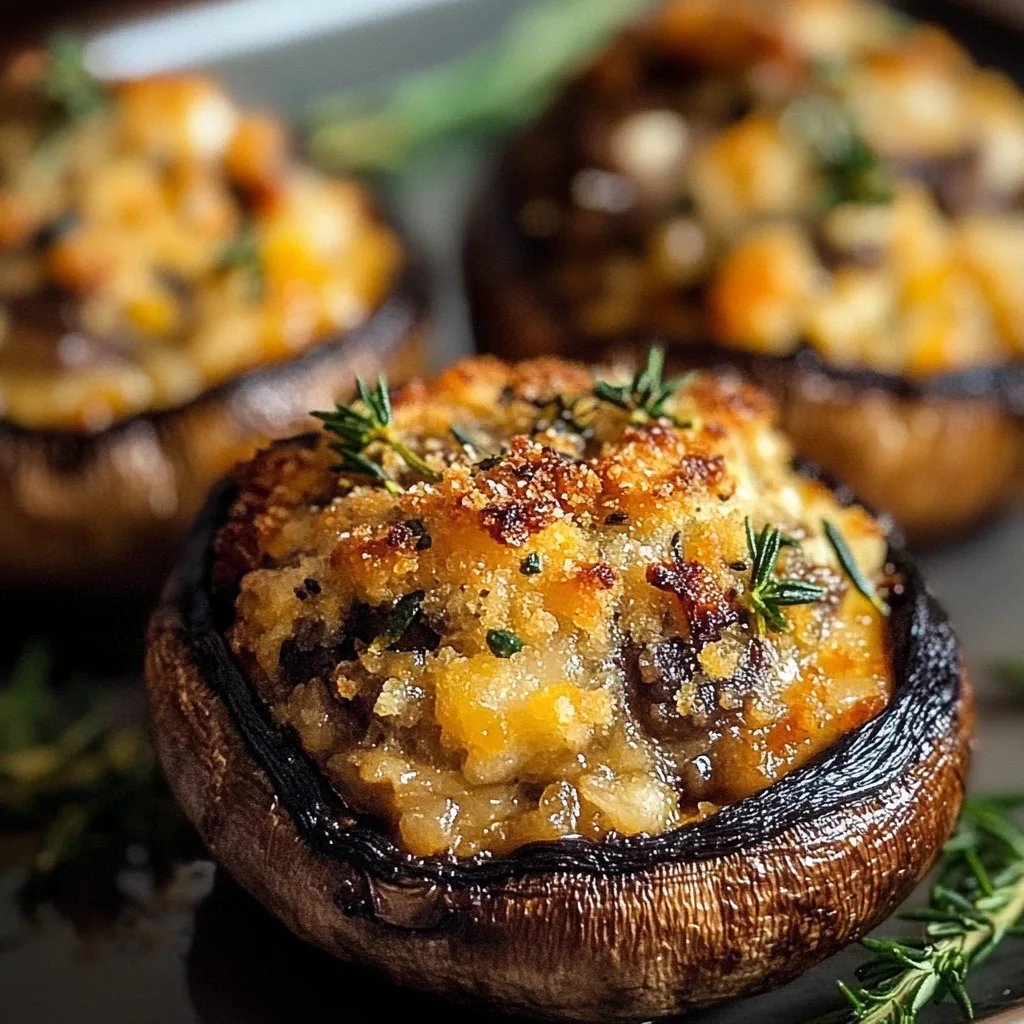 Autumn Harvest Stuffed Portobello Mushrooms