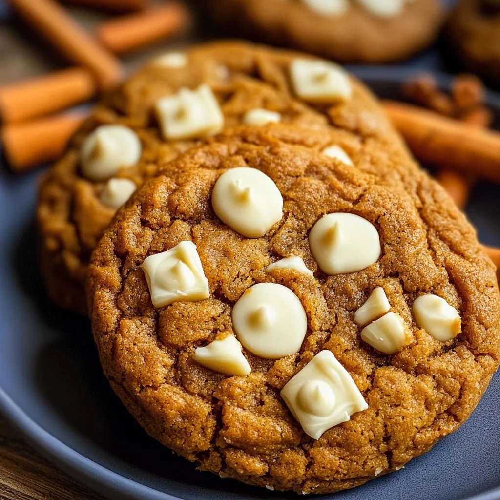 Pumpkin White Chocolate Chip Cookies