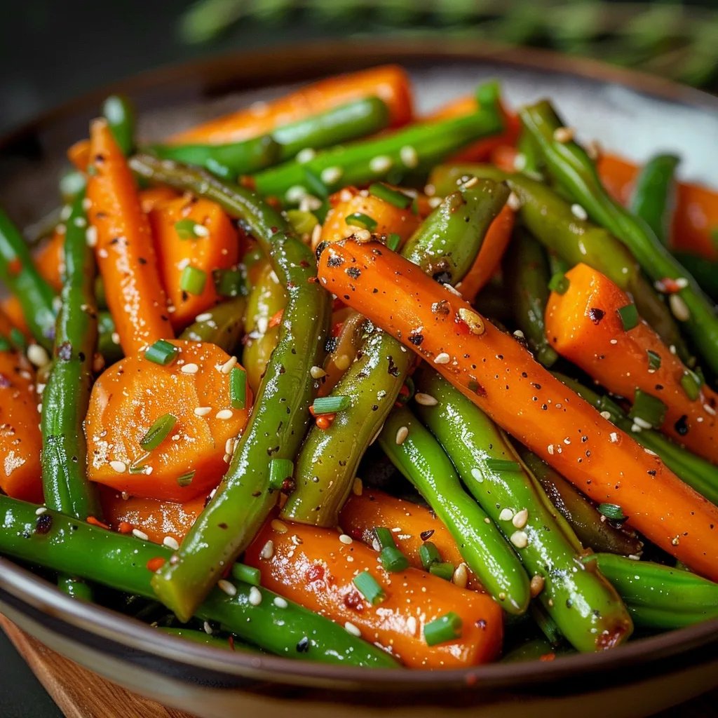 Honey Glazed Carrots & Green Beans