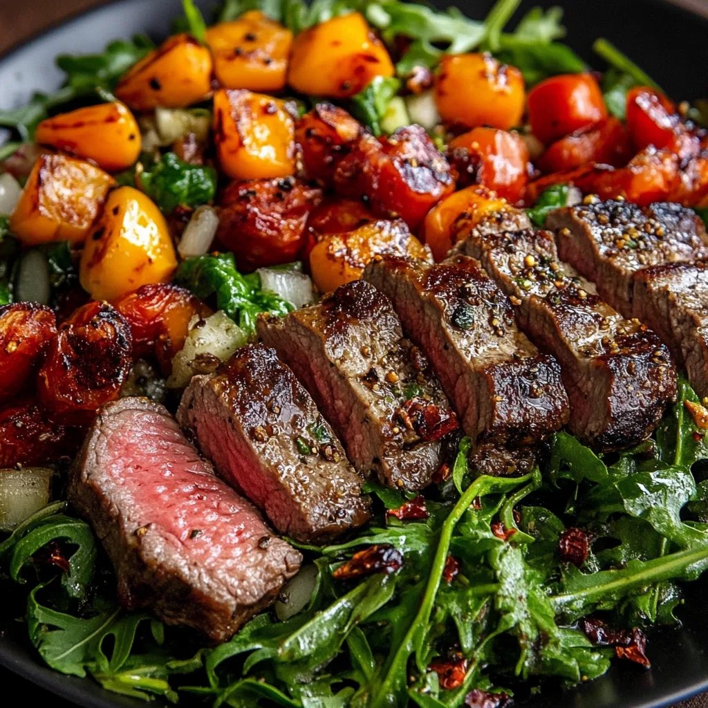 Fall Harvest Steak Salad
