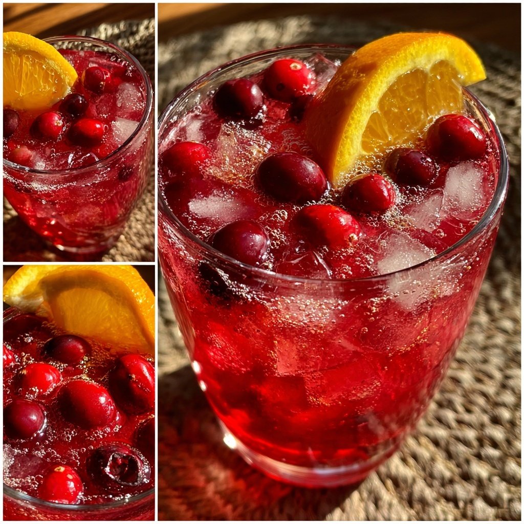 Spiced Cranberry Orange Fizz