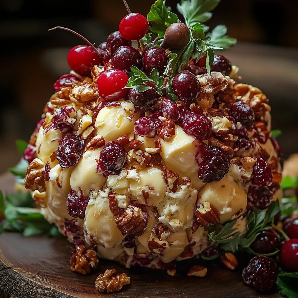 Quick Cranberry-Pecan Cheese Ball