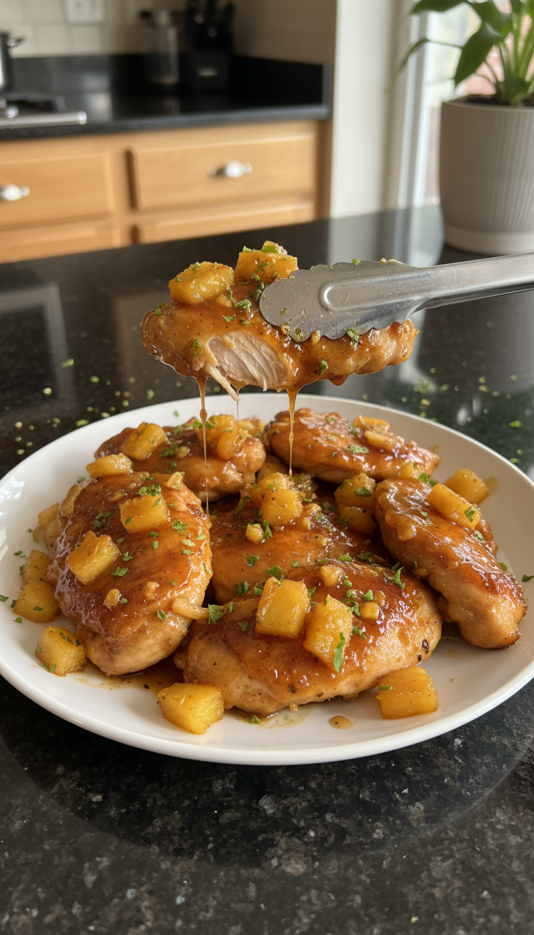 Sweet Pineapple Balsamic Chicken