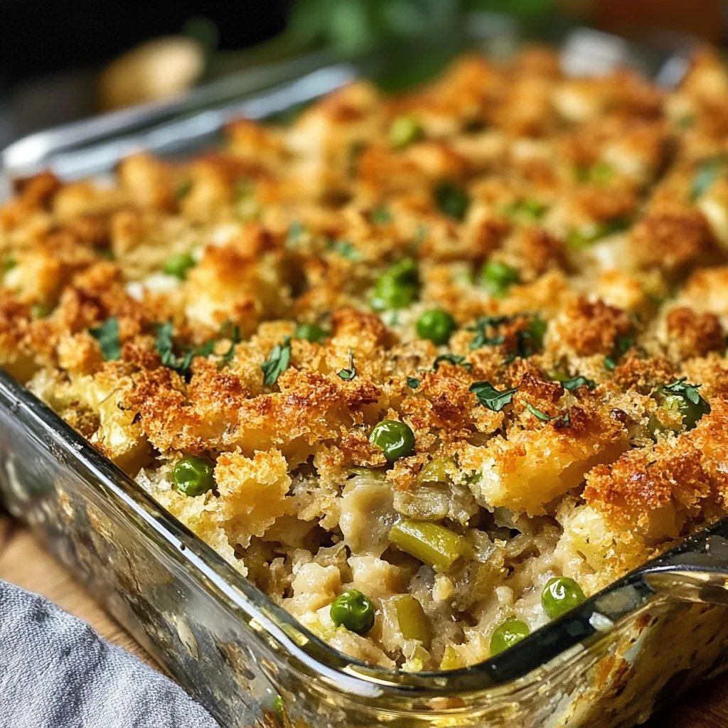 Green Bean Stuffing Casserole