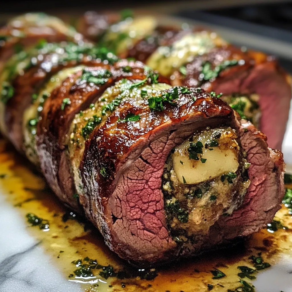 Quick Christmas Stuffed Beef Tenderloin