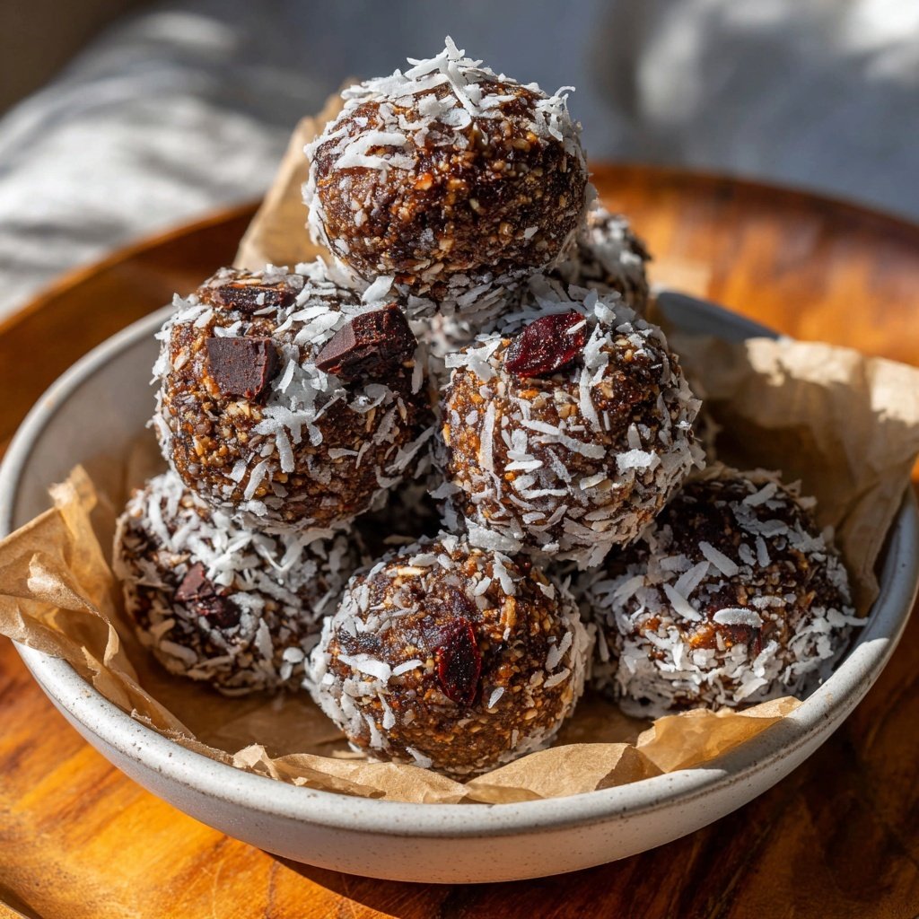 Chocolate Coconut Energy Bites