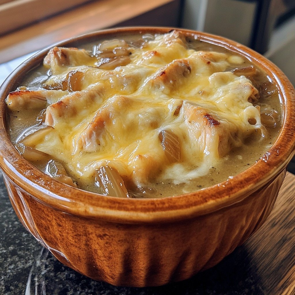 French Onion Chicken Soup