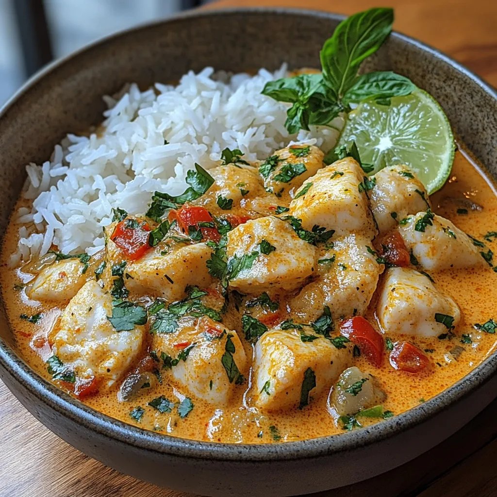 Coconut Lime Fish Curry w/ Jasmine Rice: An Incredible 5-Step Recipe