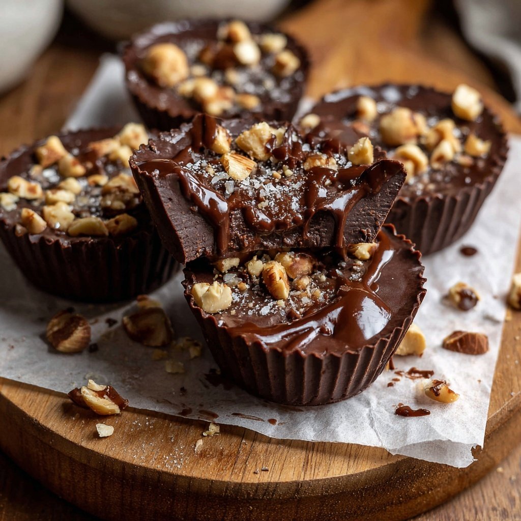 Quick Chocolate Hazelnut Cups