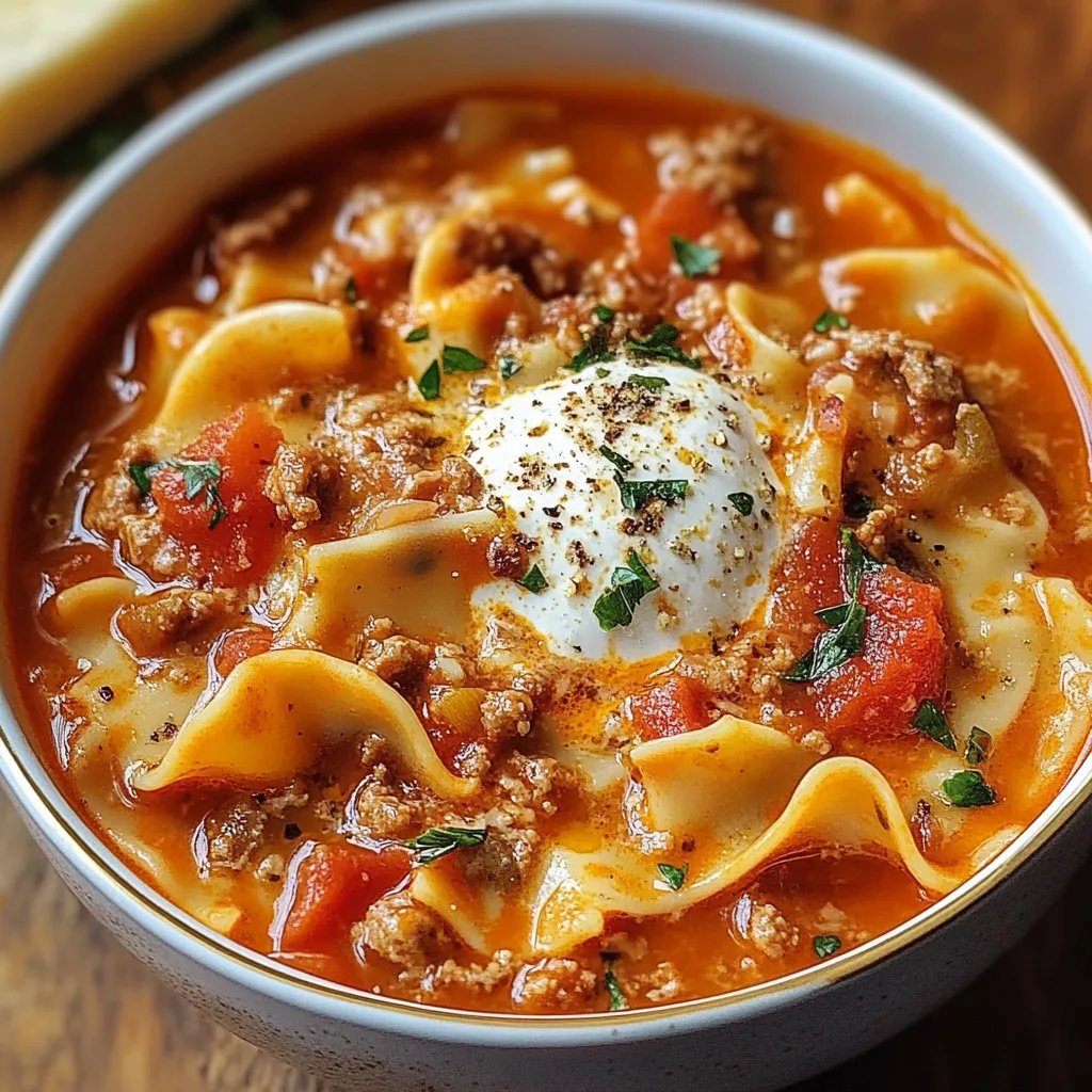 Homemade Lasagna Soup