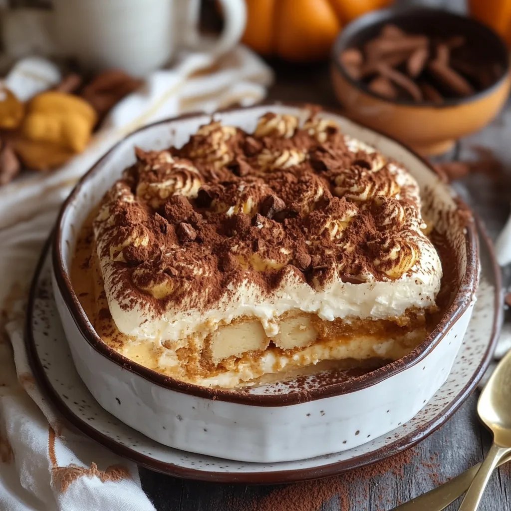 Creamy Pumpkin Tiramisu