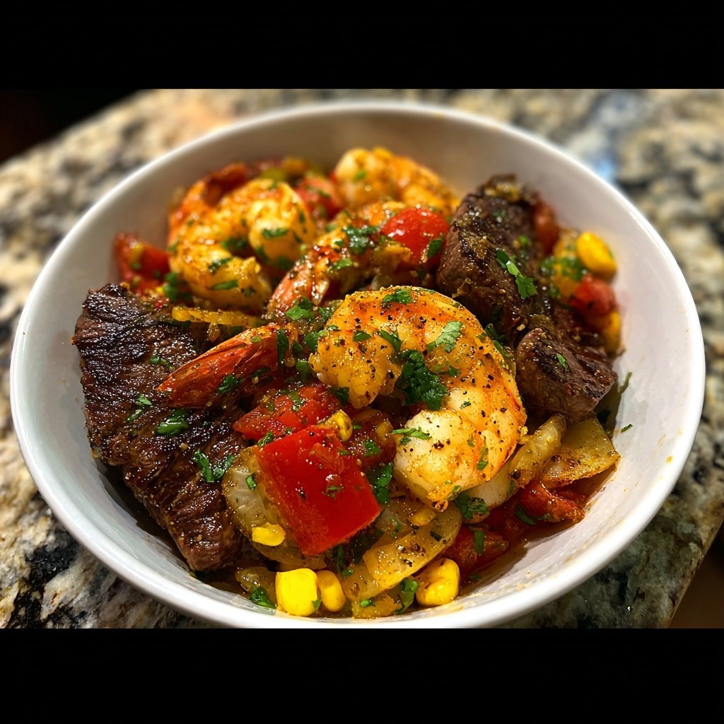 Steak and Shrimp Fiesta