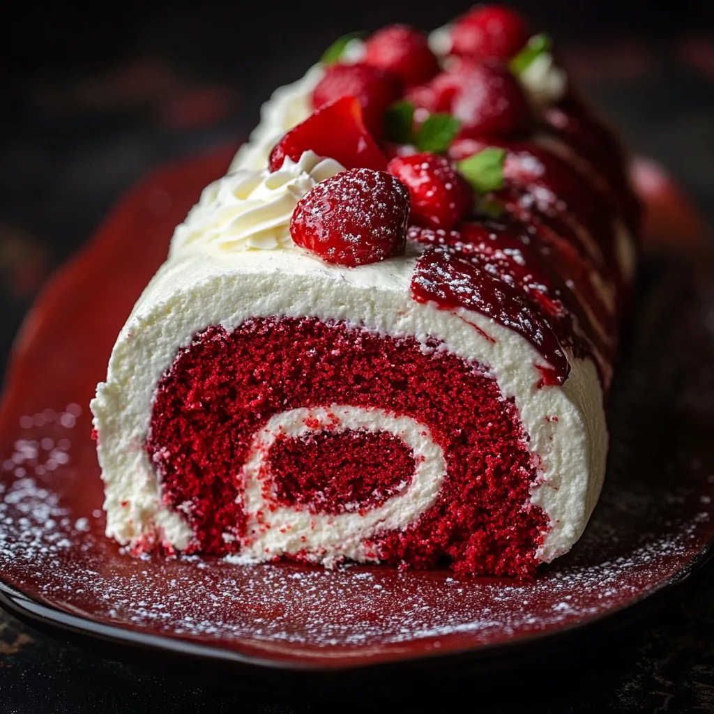 Red Velvet Cake Roll