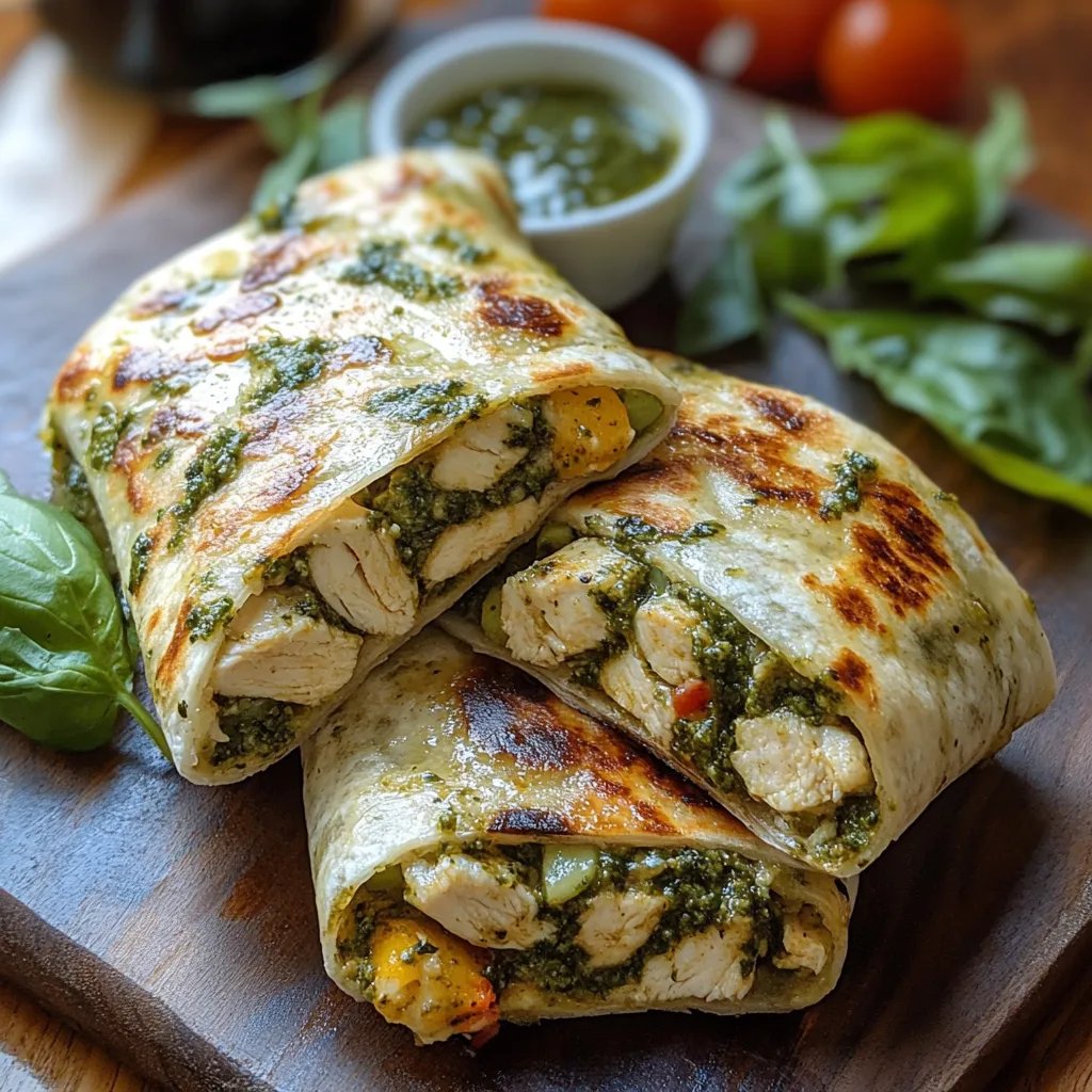 Pesto Chicken & Avocado Bacon Salad Wraps: The Incredible Ultimate Recipe