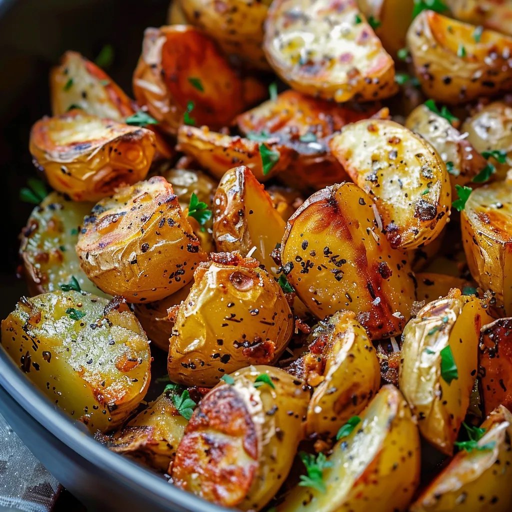 Crockpot Parmesan Roasted Potatoes