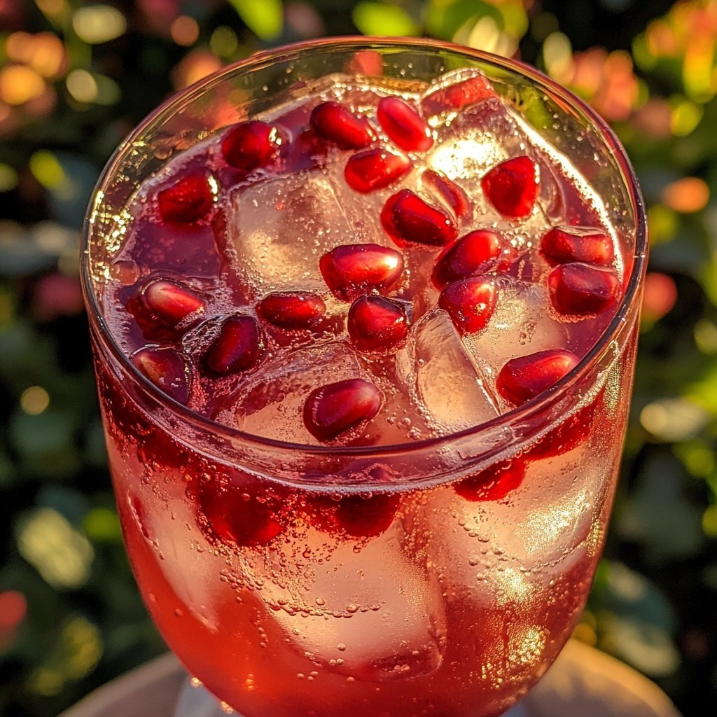 Pomegranate Vodka Spritz Cocktail Recipe