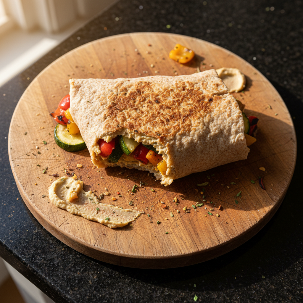 Colorful Roasted Veggie Wrap