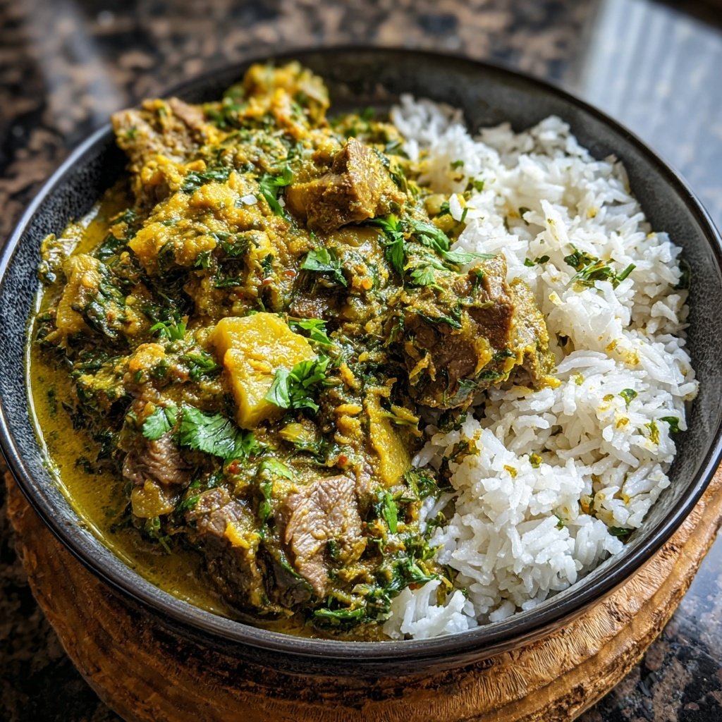 Curried Goat and Rice Medley