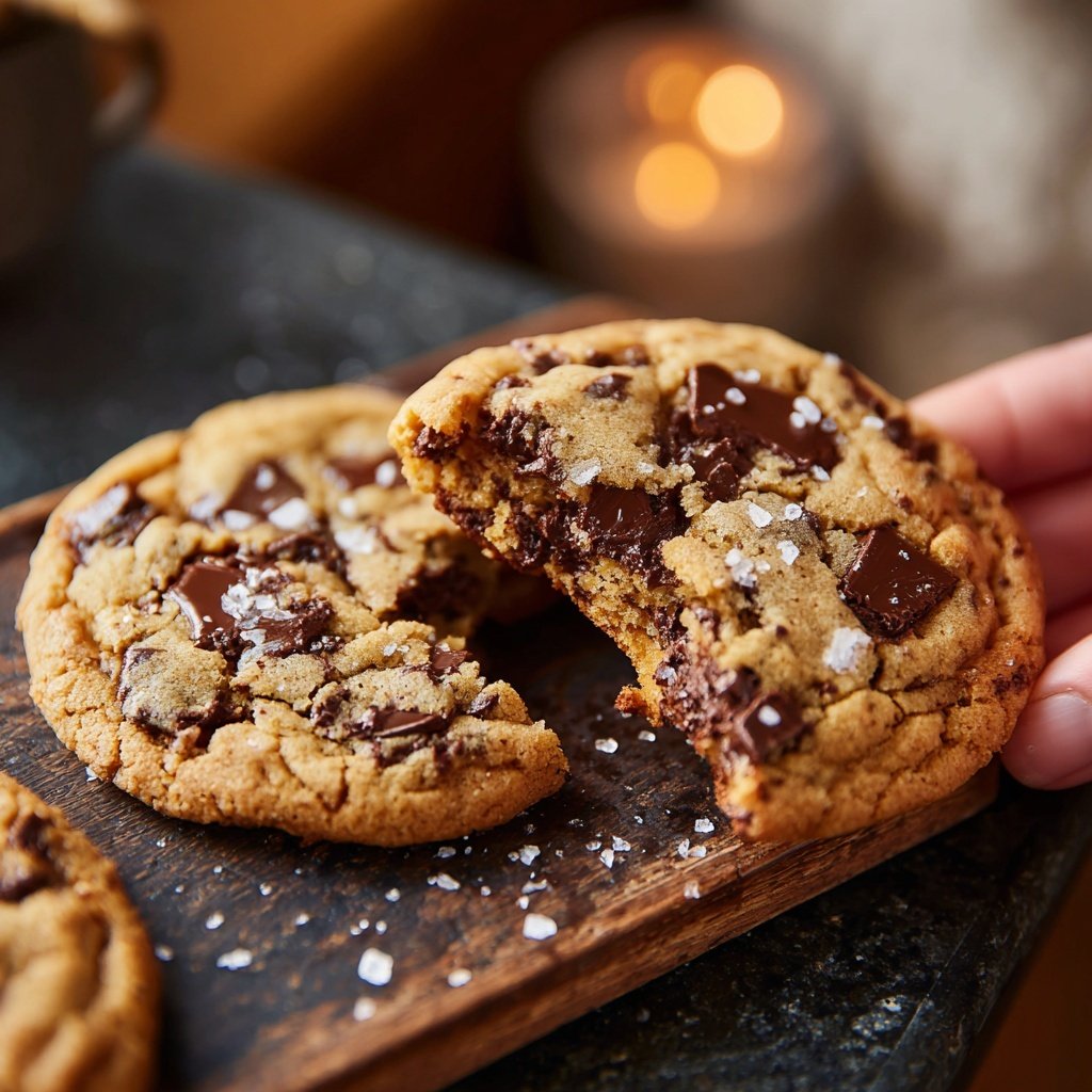 Sea Salt Brown Butter Chocolate Chip Cookies