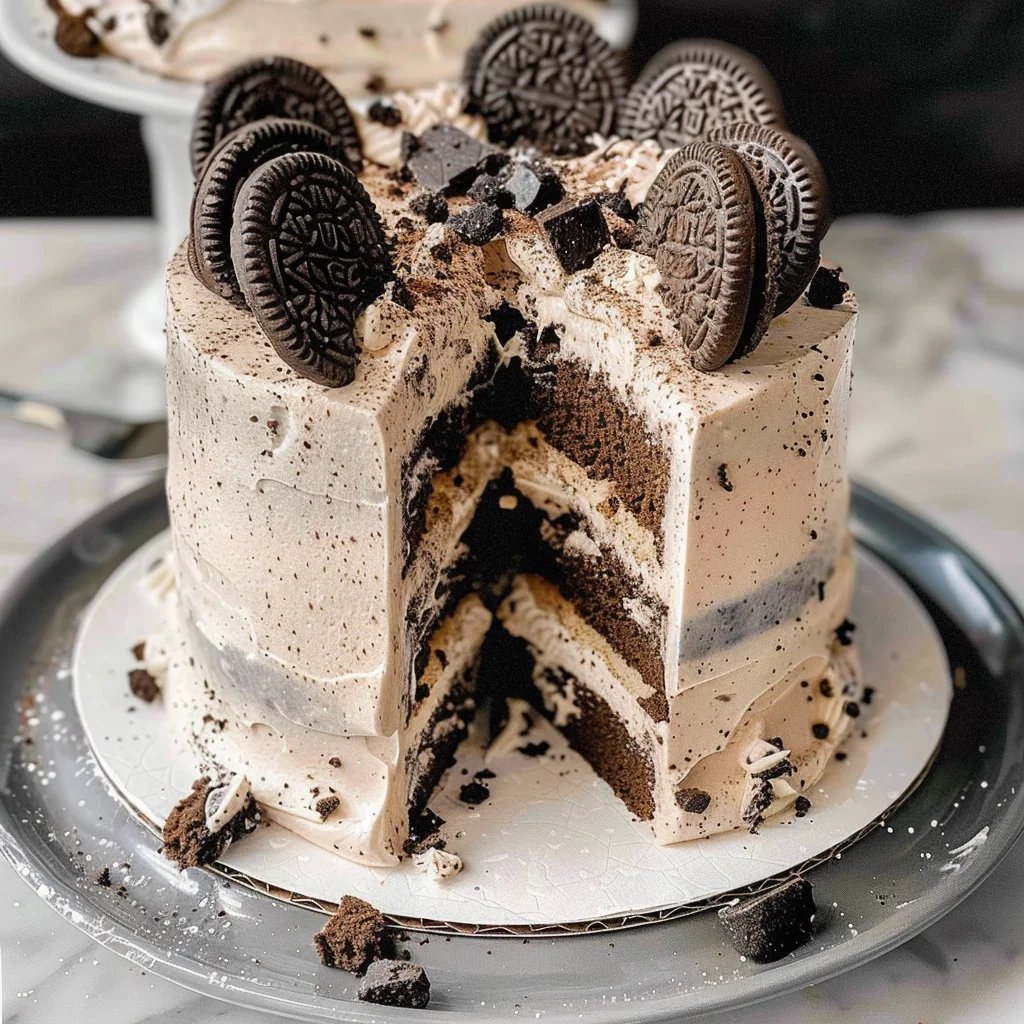 Oreo Cake w/ Coffee Oreo Buttercream
