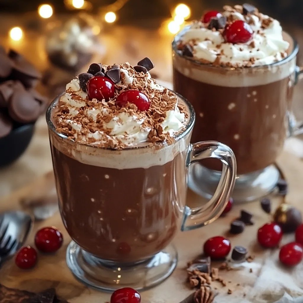 Chocolate Covered Cherry Hot Chocolate