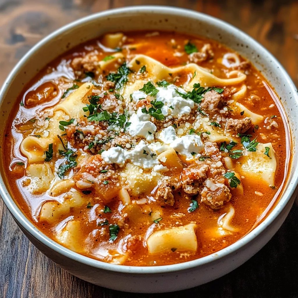 Creamy Lasagna Soup