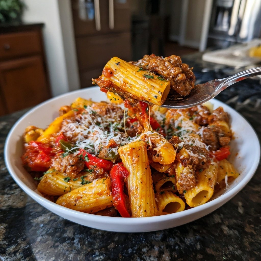 Easy Rigatoni Turkey Sausage Dinner