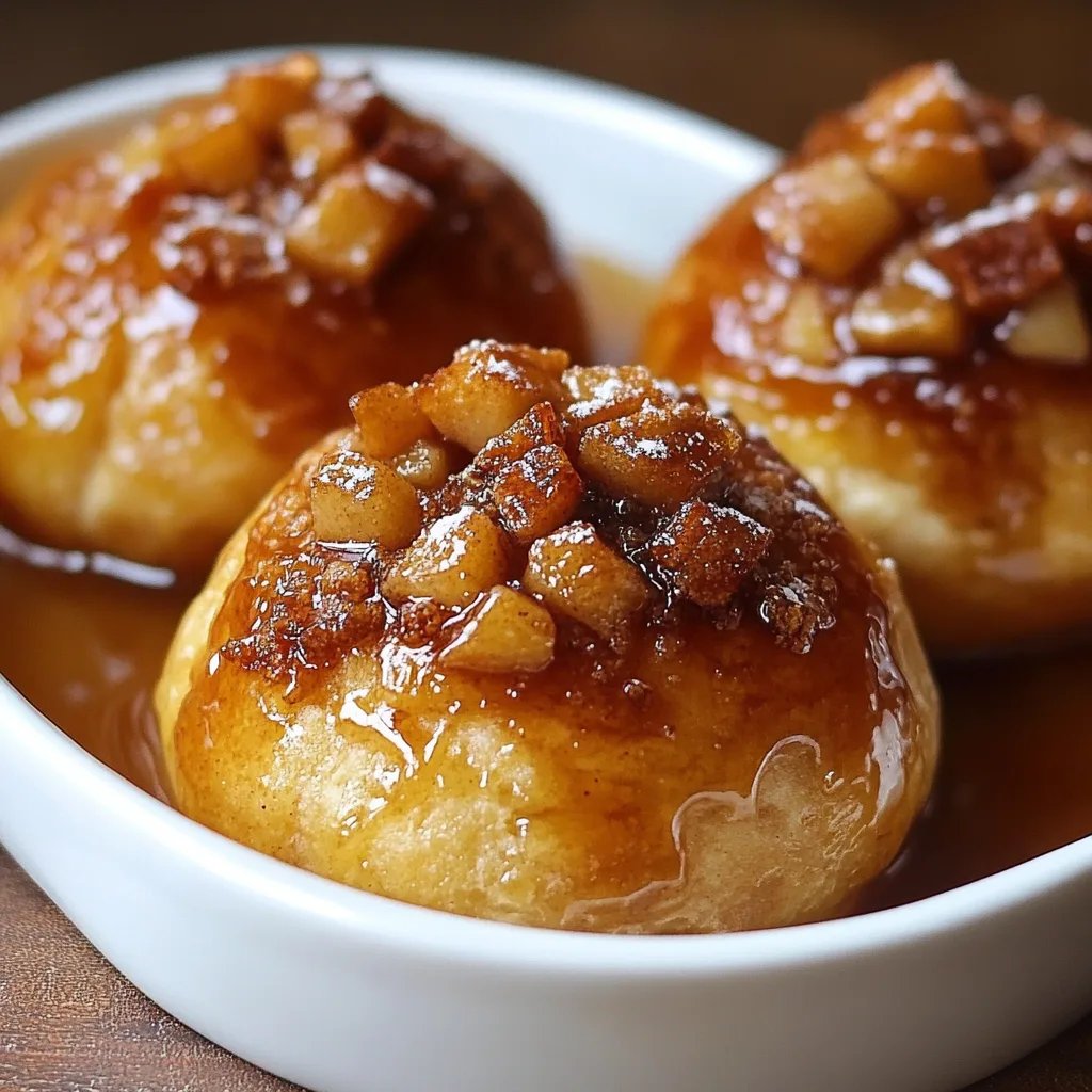 Simple Caramel Apple Pie Bombs