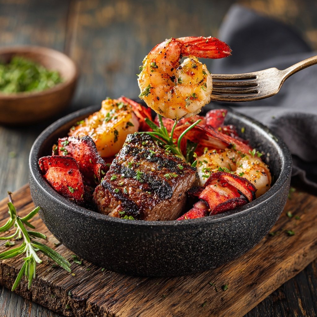 Seafood Surf and Turf Bowl