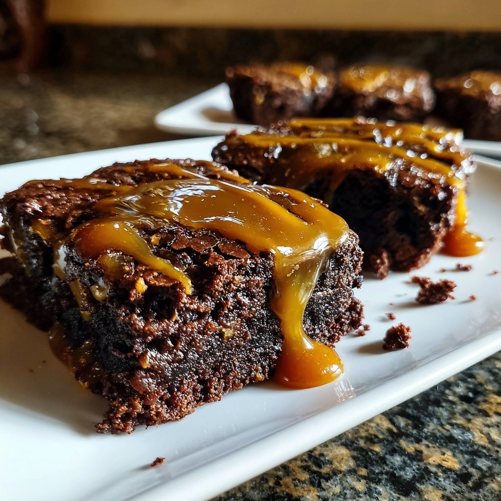 Salted Caramel Chocolate Brownies