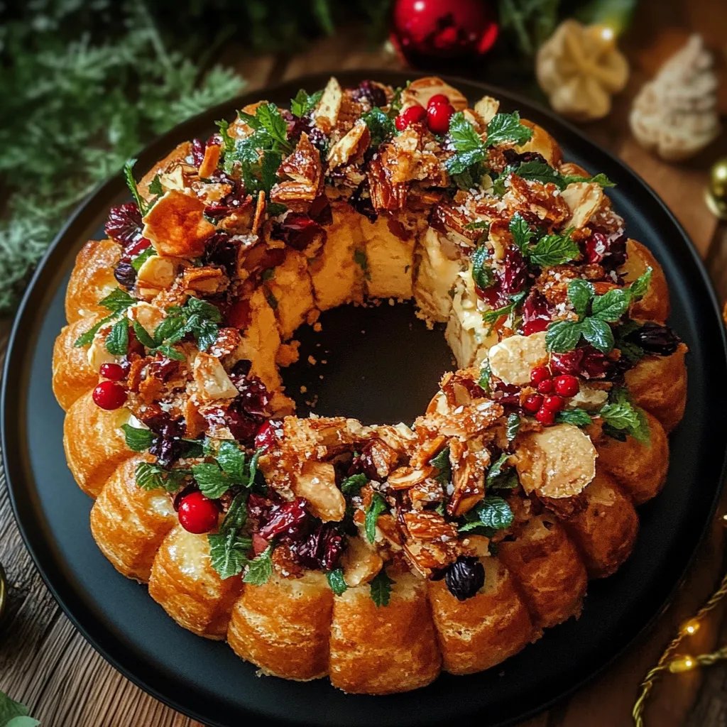 Christmas Taco Cheese Ball Wreath