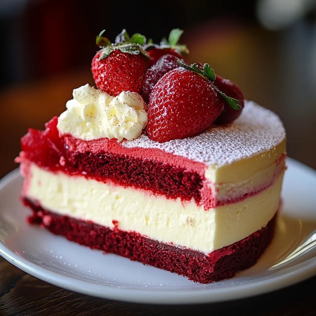 Strawberry Red Velvet Cheesecake