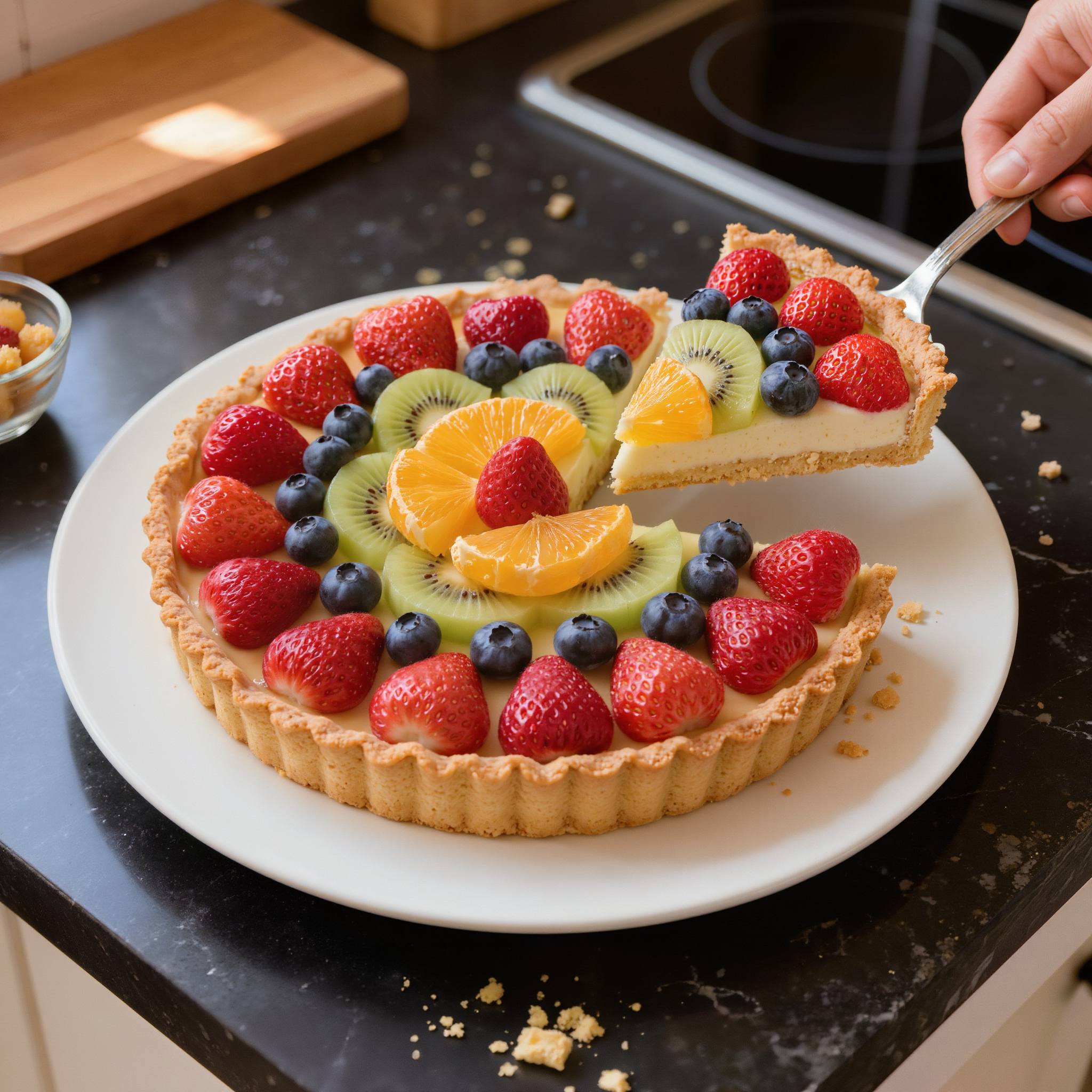 Valentine's Day Fruit Tart