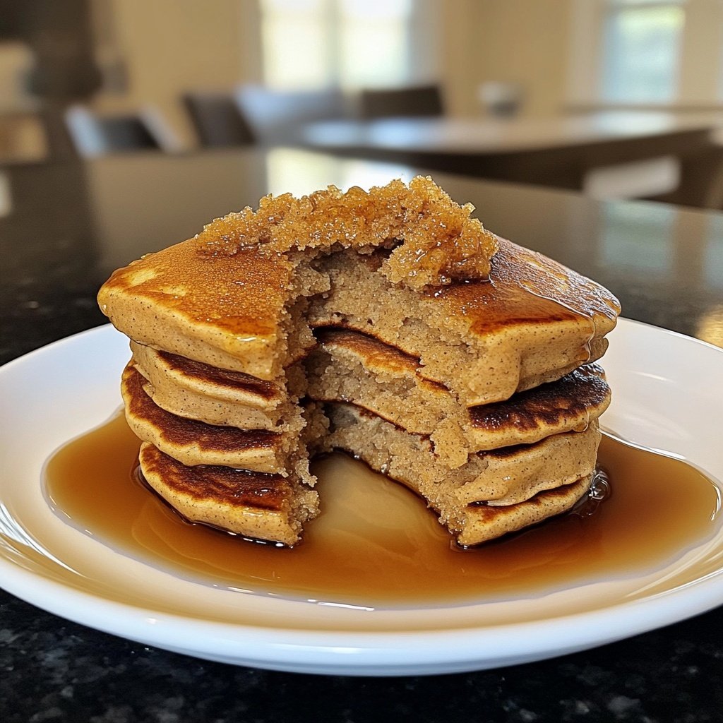 Fluffy Gingerbread Pancakes
