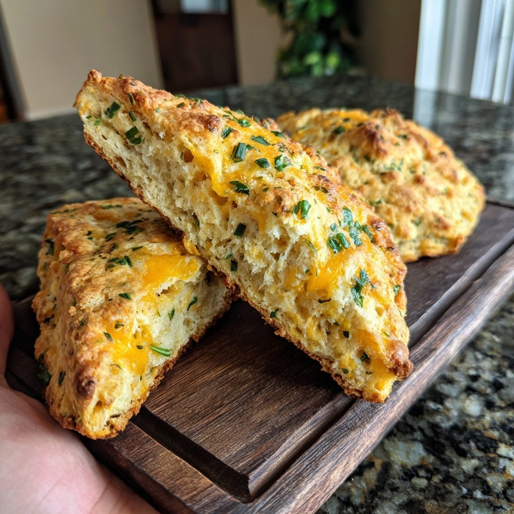 Savory Cheddar and Chive Scones