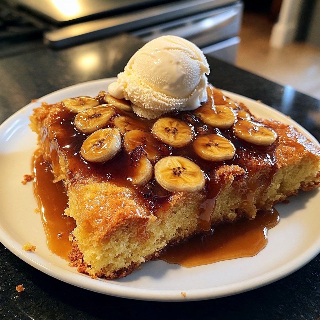 Bananas Foster with Pound Cake